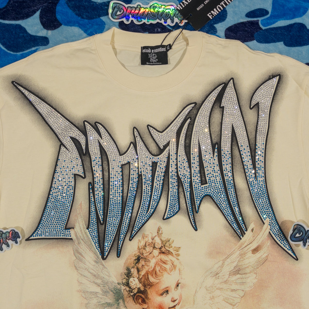Remera Mixed Emotion Dove Crema L-XL