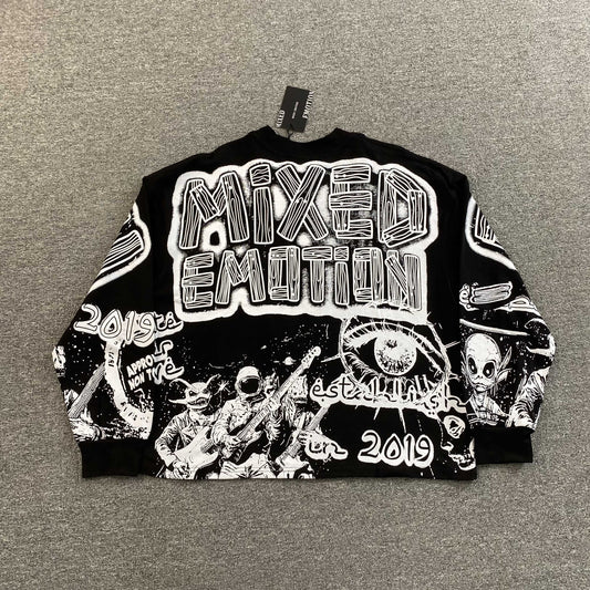 Remera Mixed Emotion Astro Negra