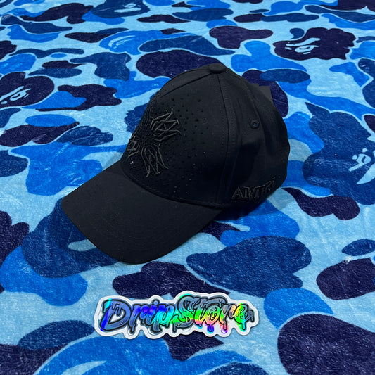 Gorra Amiri Qaud Brillos Negra/Negra
