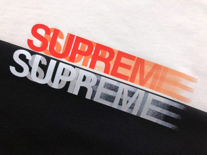 SUPREME MOTION LOGO TEE BLACK