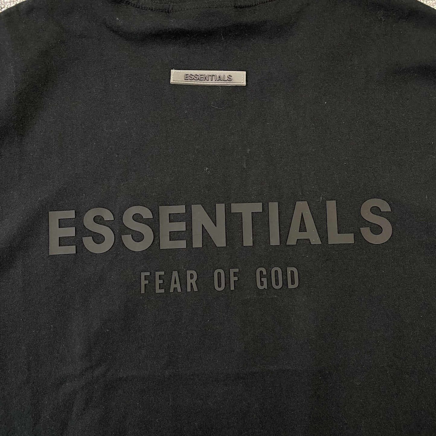 FEAR OF GOD ESSENTIALS TEE BLACK/STRETCH LIMO