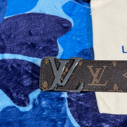 Cinturon LV Monogram Marrón/Plateado