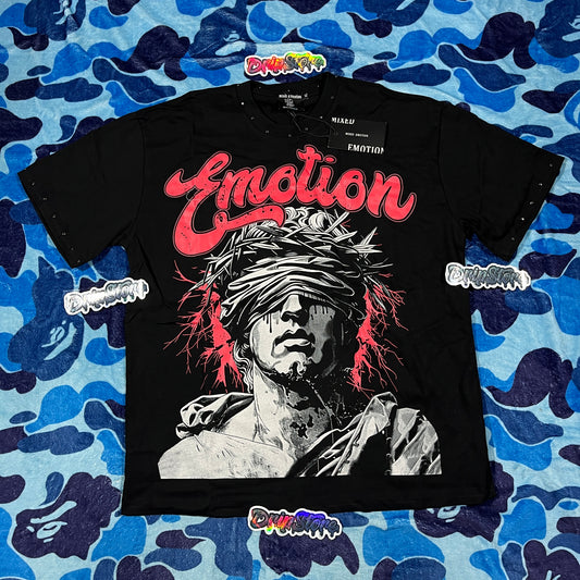 Remera Mixed Emotion Studded Graphic Negra XL