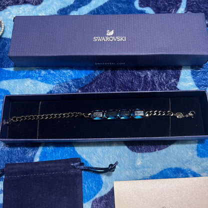 Pulsera Swarovski Millenia Negra Azul