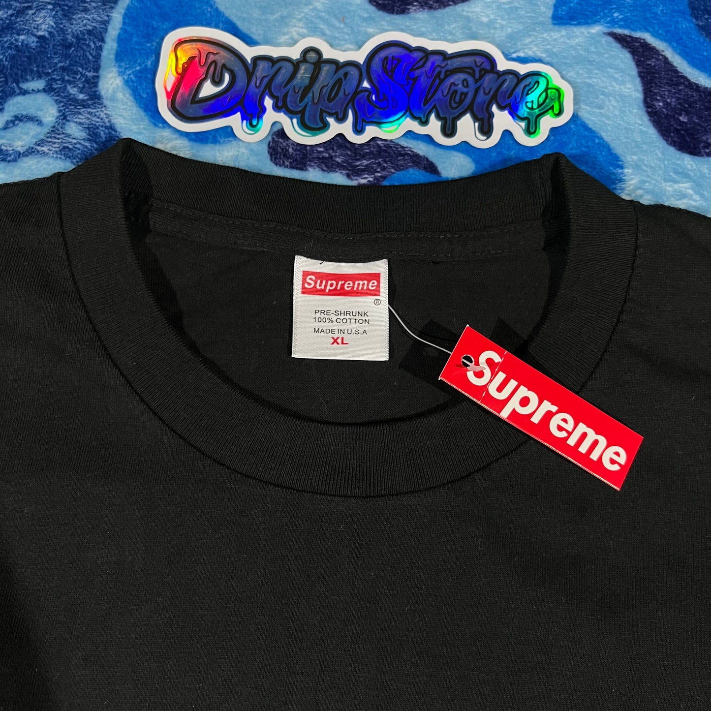 Remera Supreme Liquid Negra XL