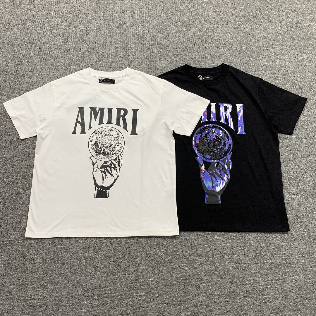 AMIRI CRYSTAL BALL TEE WHITE