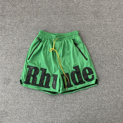 RHUDE SHORTS GREEN