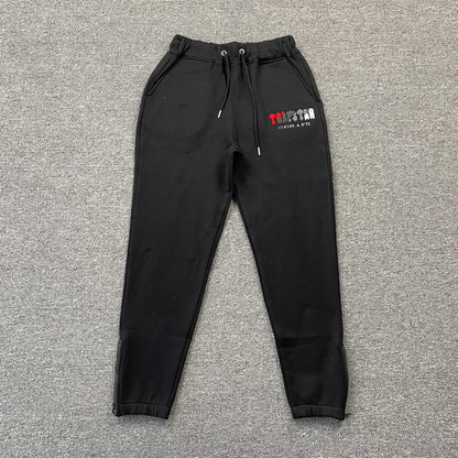 TRAPSTAR CHENILLE DECODED TRACKSUIT BLACK RED