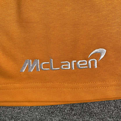 RHUDE X MCLAREN SHORTS ORANGE