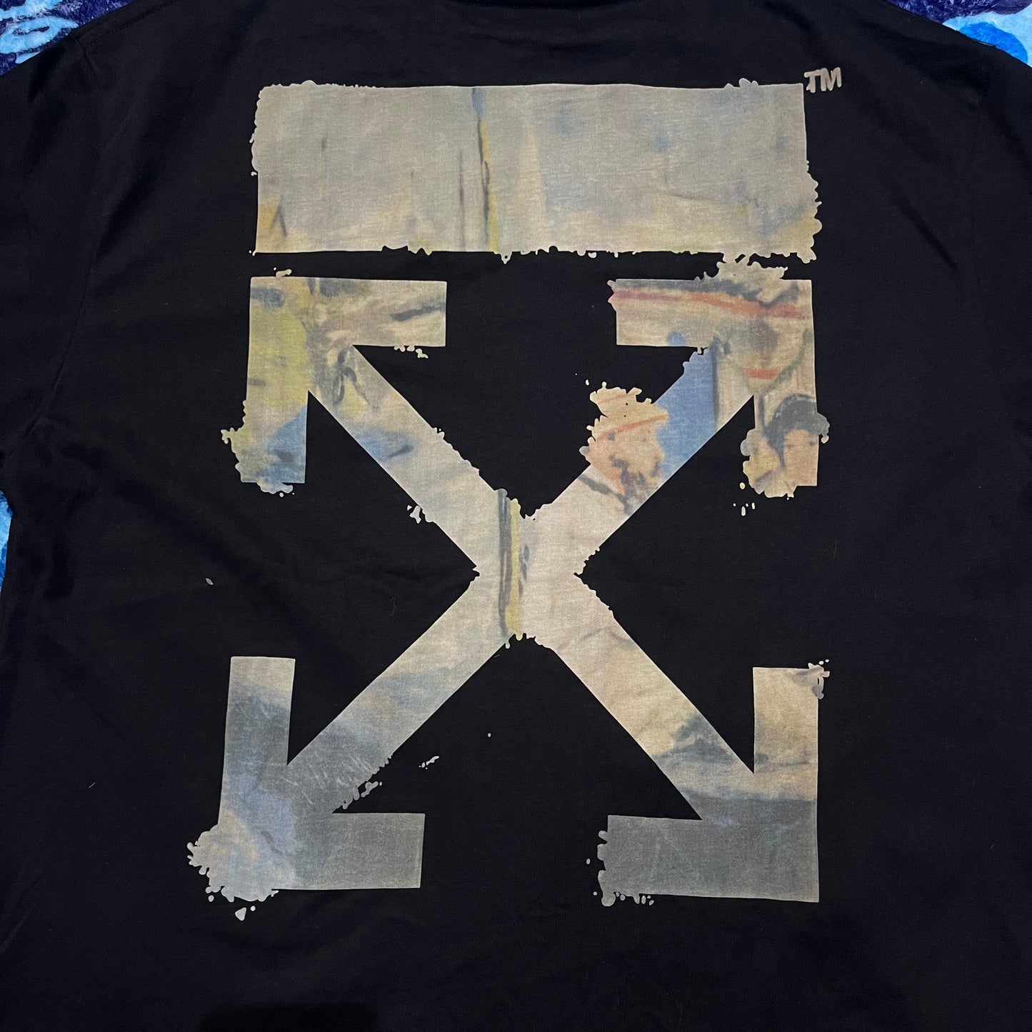 OFF-WHITE OVERSIZED DIAG ARROWS T-SHIRT BLACK/MULTICOLOR