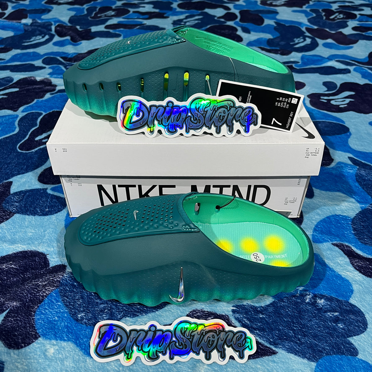 Nike Mind 001 Slide Geode Teal Light Menta