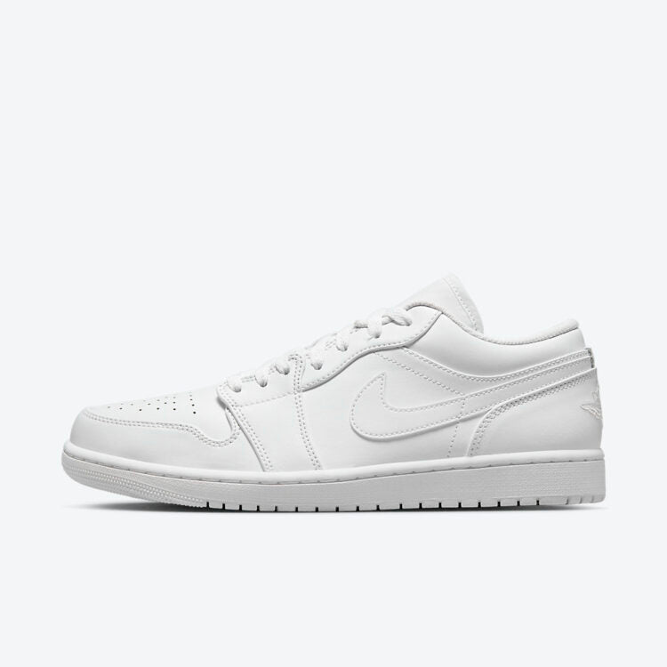 JORDAN 1 LOW TRIPLE WHITE