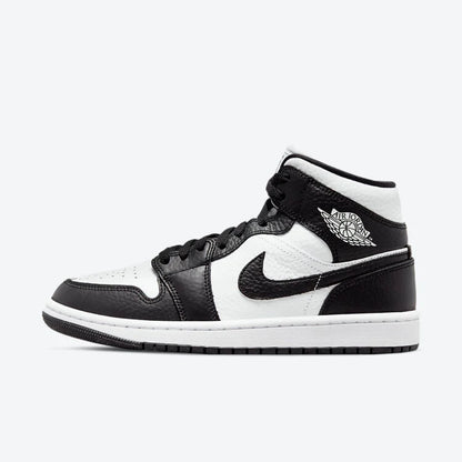 JORDAN 1 MID WMNS SPLIT BLACK WHITE