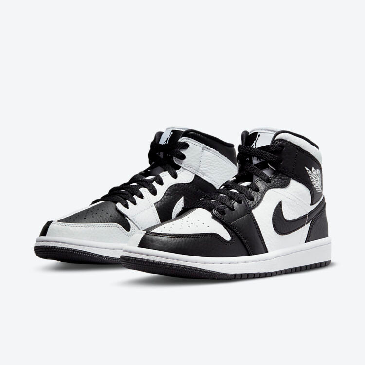 JORDAN 1 MID WMNS SPLIT BLACK WHITE