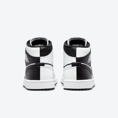 JORDAN 1 MID WMNS SPLIT BLACK WHITE