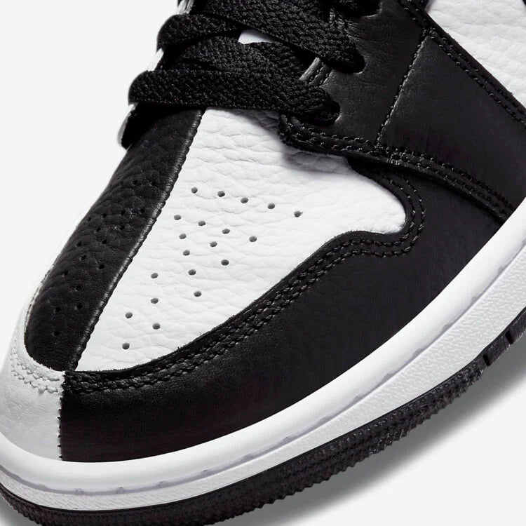 JORDAN 1 MID WMNS SPLIT BLACK WHITE