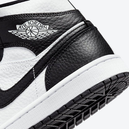 JORDAN 1 MID WMNS SPLIT BLACK WHITE