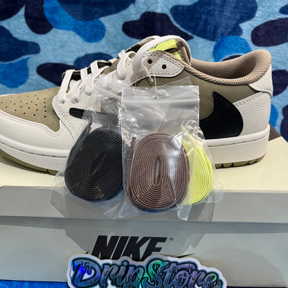 Jordan 1 Low Golf X Travis Scott Neutral Olive