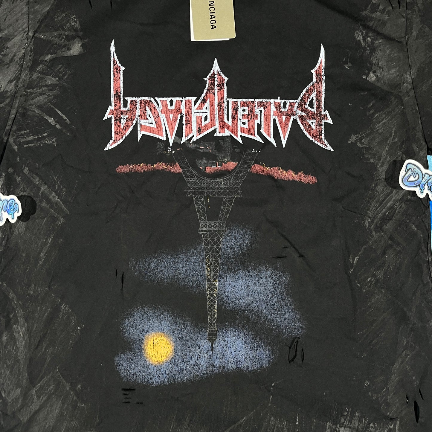 Remera Balenciaga Upside Down Paris M