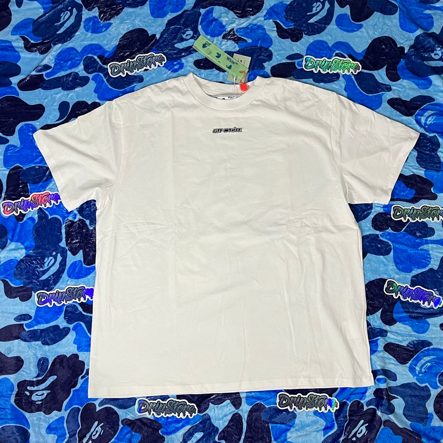 OFF-WHITE MARKER BLUE ARROWS TEE WHITE