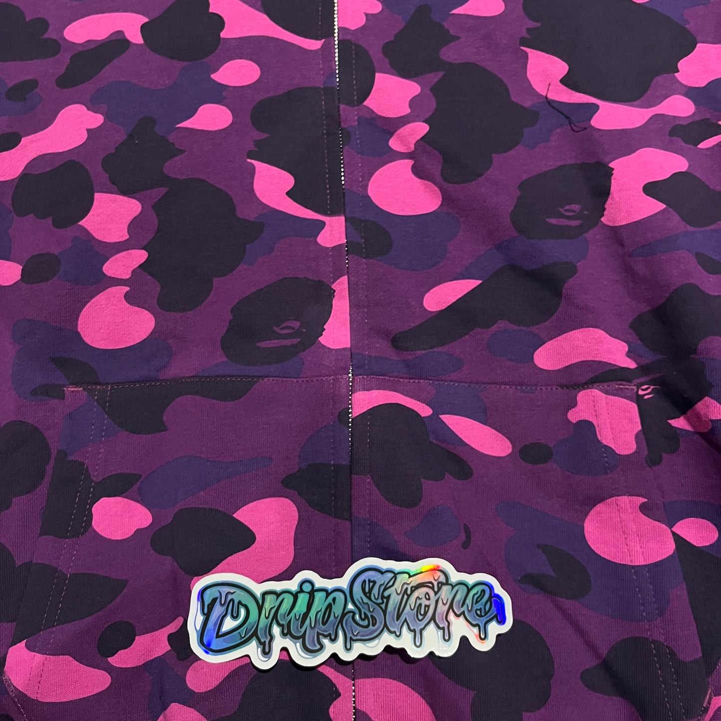 Campera Bape Color Camo Shark Full Zip Violeta
