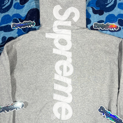 Buzo Supreme Satin Applique Gris L/XL