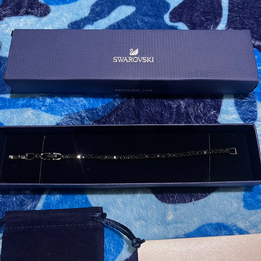 Pulsera Swarovski Tennis Negra