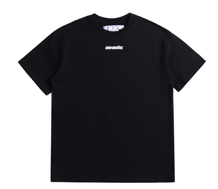 OFF-WHITE MARKER BLUE ARROWS TEE BLACK