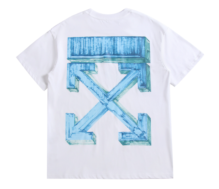 OFF-WHITE MARKER BLUE ARROWS TEE WHITE