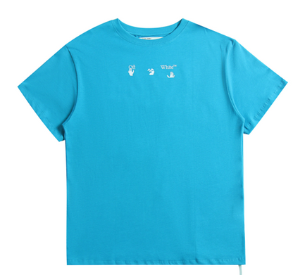 OFF-WHITE BLUE MARKER S/S OVER TEE LIGHT BLUE