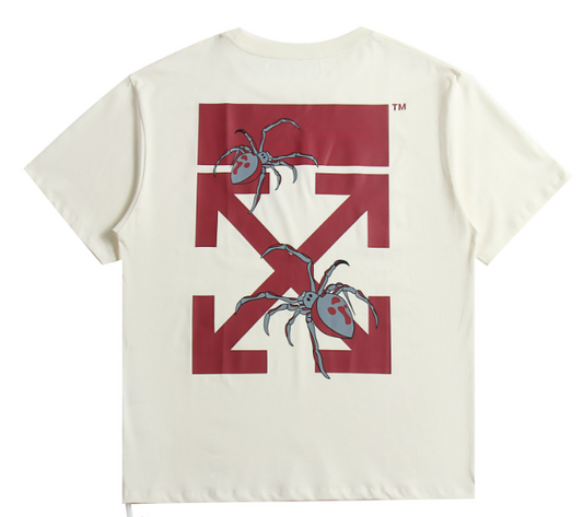 OFF-WHITE ARACHNO ARROWS T-SHIRT CREAM