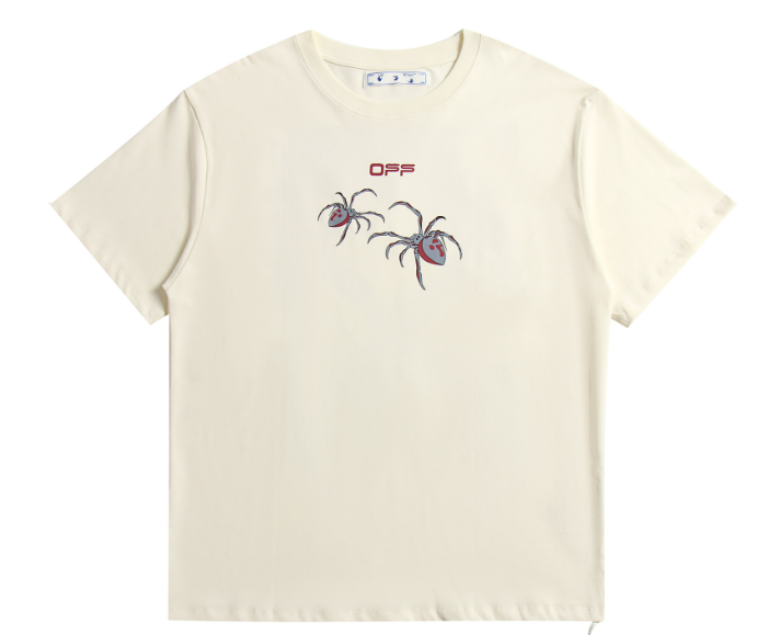 OFF-WHITE ARACHNO ARROWS T-SHIRT CREAM