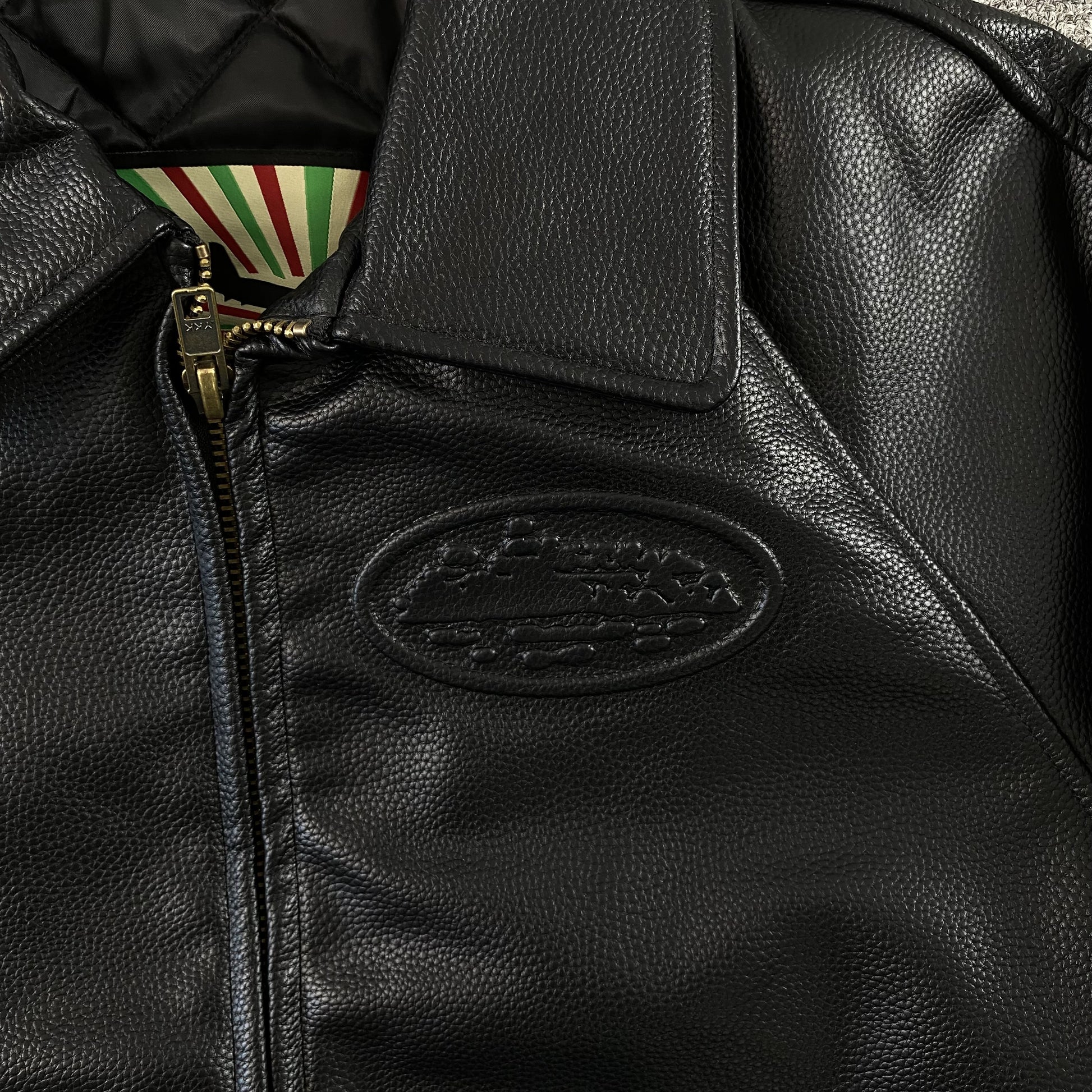 Corteiz-Leather-Jacket-Black-4-Drip Store Argentina