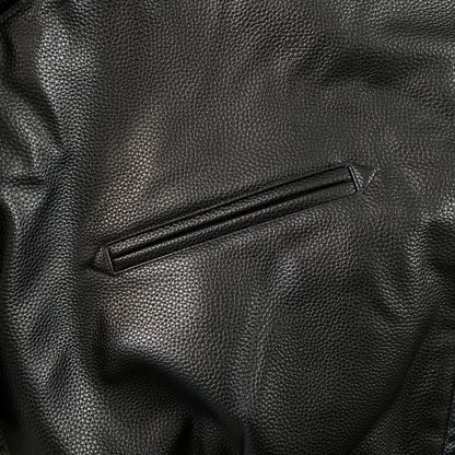 Corteiz-Leather-Jacket-Black-5-Drip Store Argentina