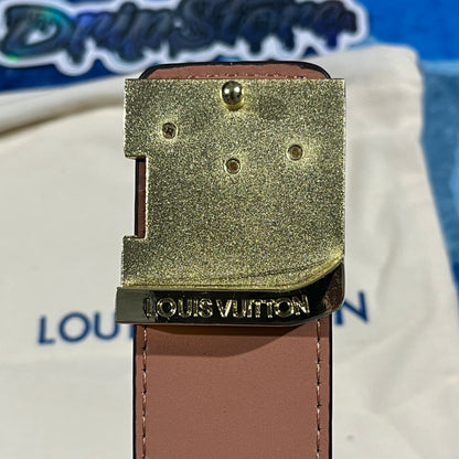 Cinturon LV Monogram Marrón/Dorado