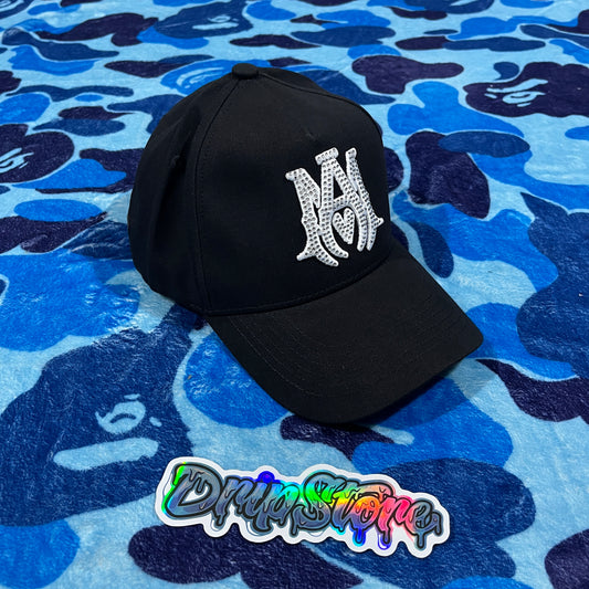 Gorra Amiri MA Brillos Blanca/Negra