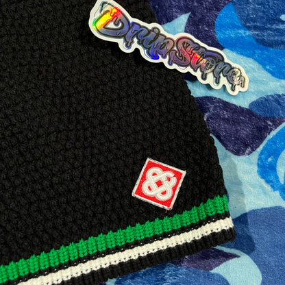 Conjunto Casablanca Crochet Negro Verde XXL