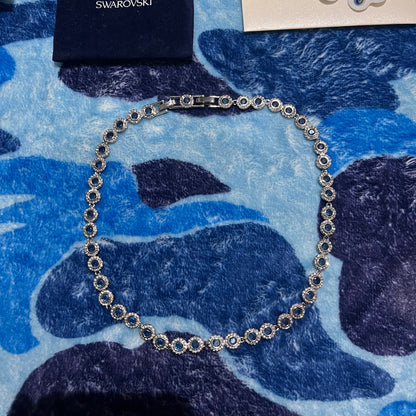 Gargantilla Swarovski Angelic Plateado Azul