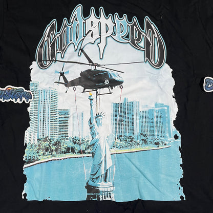 Remera Godspeed Memento Vivere Negra XL
