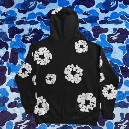 DENIM TEARS THE COTTON WREATH HOODIE BLACK