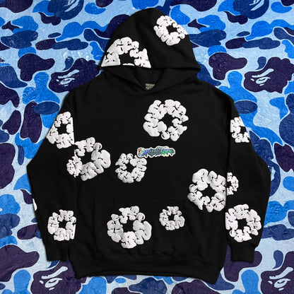 DENIM TEARS THE COTTON WREATH HOODIE BLACK