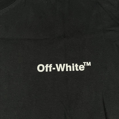 Remera Off White Wave Outline Diag Negra S
