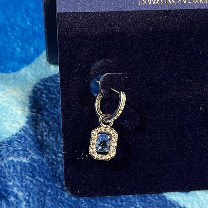 Aros Swarovski Millenia Plateado/Azul