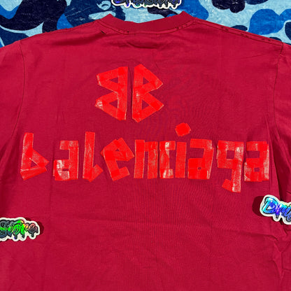 Remera Balenciaga New Tape Roja M