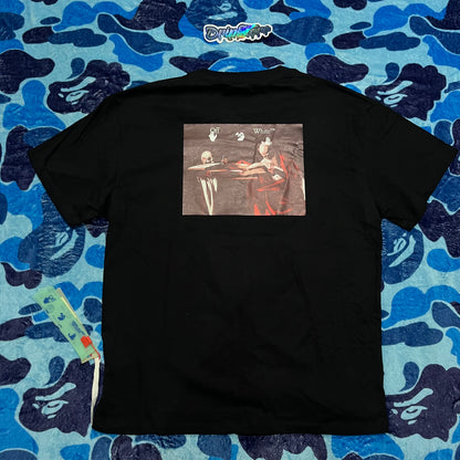 OFF-WHITE CARAVAGGIO JERSEY T-SHIRT BLACK