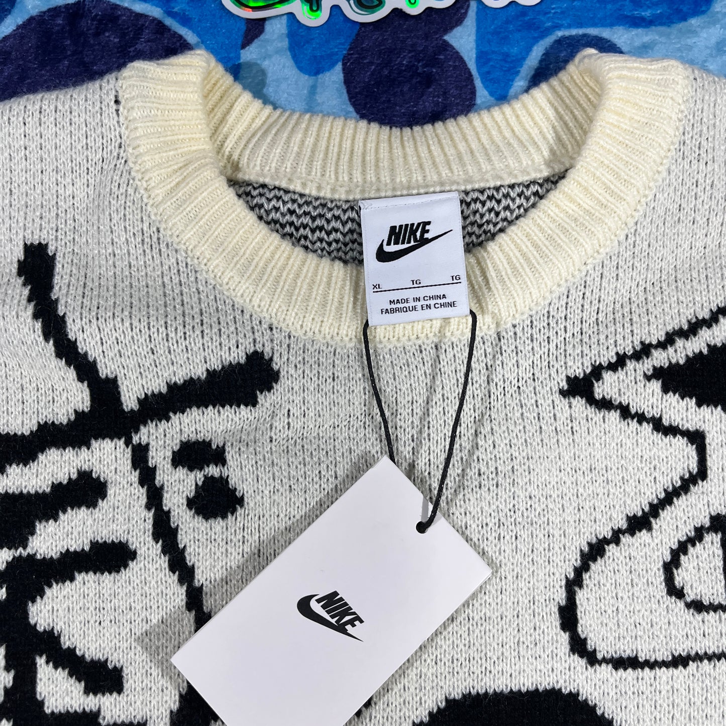 Sweater Nike x Stussy Crema XL