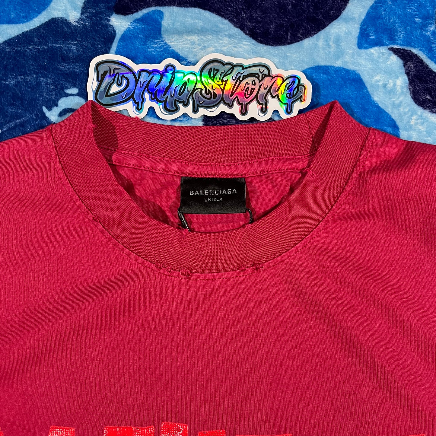 Remera Balenciaga New Tape Roja M