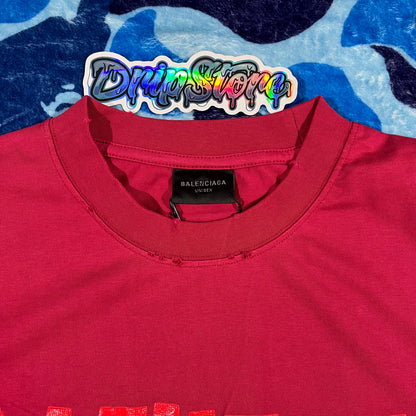 Remera Balenciaga New Tape Roja M