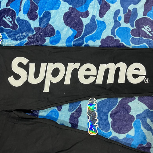 Pantalón Supreme Satin Applique Negro XL