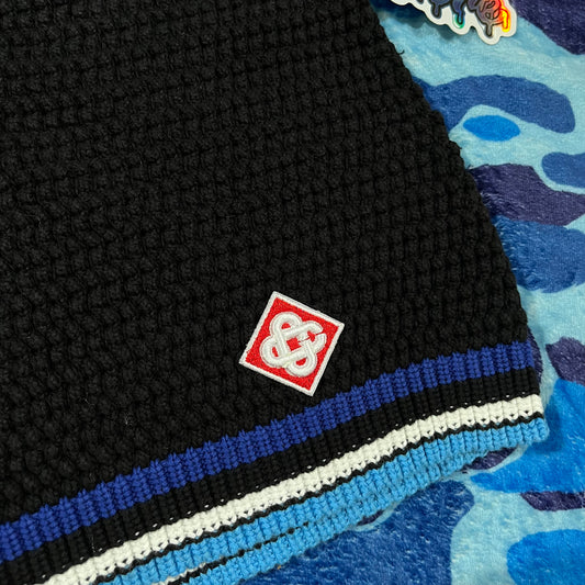 Conjunto Casablanca Crochet Negro Logo XL